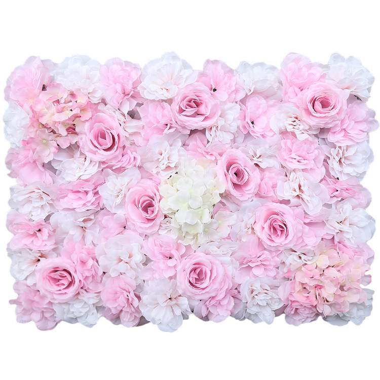 Faux Artificial hydrangea flower wall panel wedding decoration rose floral mat wedding backdrop 2 - 99 pieces