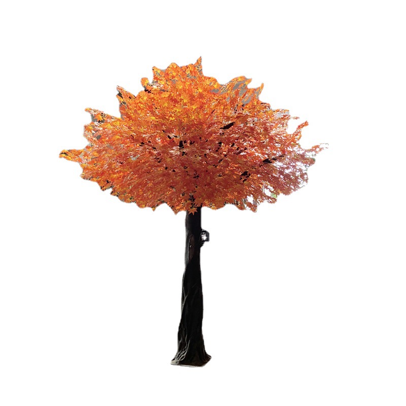 Artificial maple tree indoor and outdoor decoration for hotel restaurant landscaping