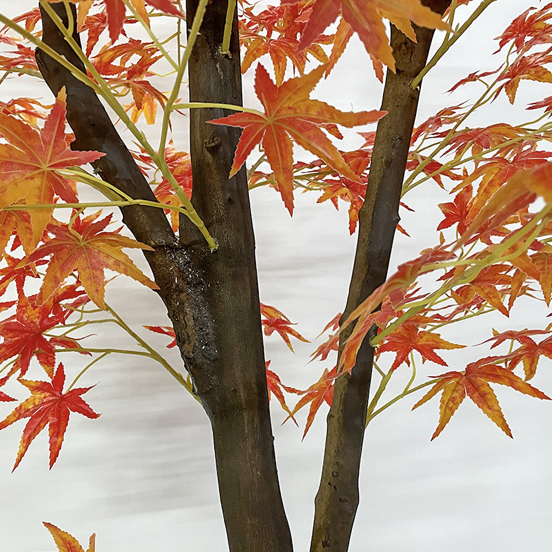 Artificial maple tree landscaping decoration for hotel restaurants