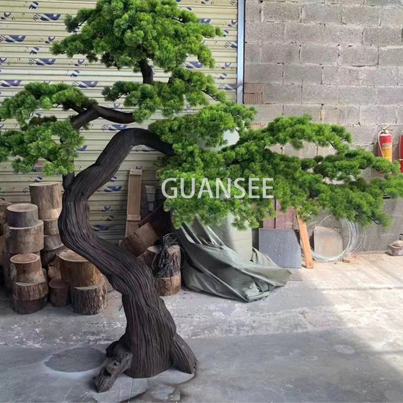  Simulated Welcome Pine Beauty Pine Tree Chinese Wind Simulated Tree Artificial False Tree ການຕົກແຕ່ງໂຮງແຮມ ສູນການຄ້າ 