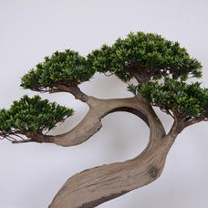 Simuleret velkomstfyr falsk fyrretræ kinesisk stil vindsimuleringstræ tilpasset dekoration til hoteller og indkøbscentre