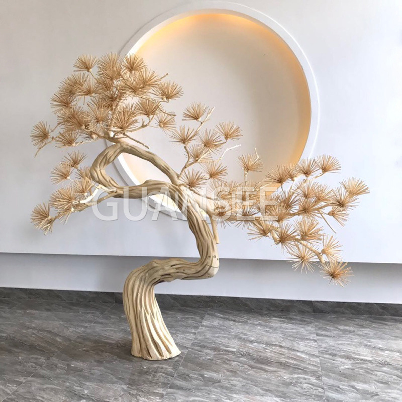 Simulated Pine Greeting Pine Arhat Pine Artificial Pine Landscape Shopping Mall Hotel Interior Decoration Landscape Beauty Pine