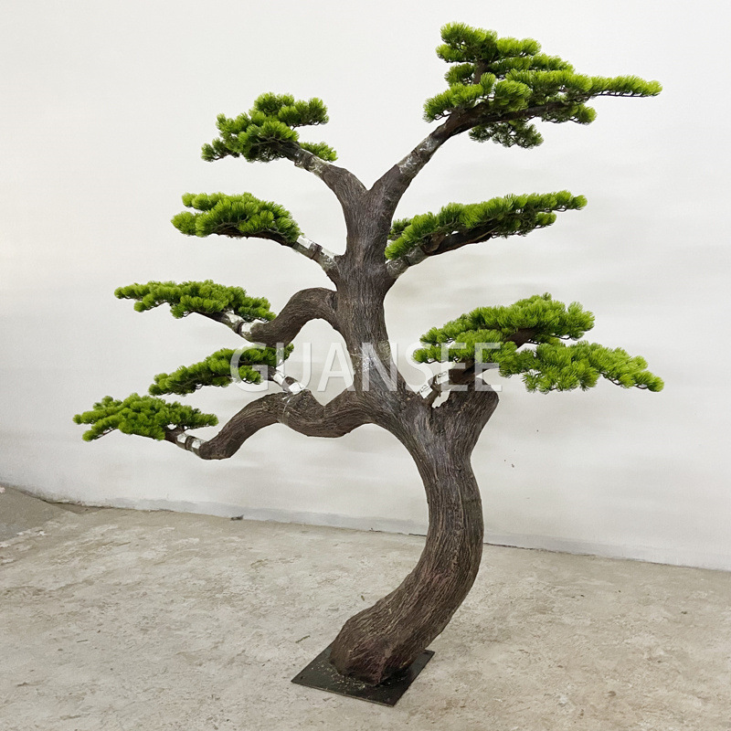  Cliff-cypres-bonsai-simulering velkommen fyrretræ skønhed fyrrecenter hoteldekoration grønne plantedekorationer 