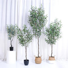 Nordisk simulation træ simulation oliventræ kunstig blomst pottedekoration ins plante indendørs bonsai
