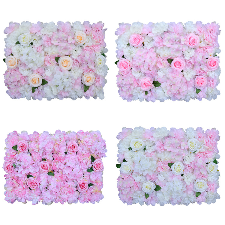 Heißer Verkauf 40*60cm Hausgarten dekorative künstliche Blumenwand Hintergrund für Hochzeit
