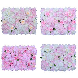 varmt salg 40*60cm hjemmehave dekorativ kunstig blomstervægbaggrund til bryllup