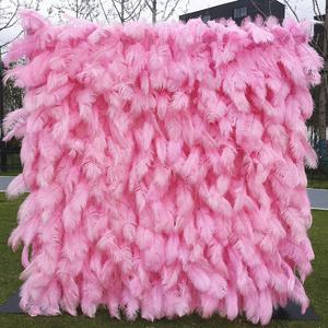 Cross border factory ostrich feather and fur wall simulation cloth bottom flower wall background wall photography interior decoration setting