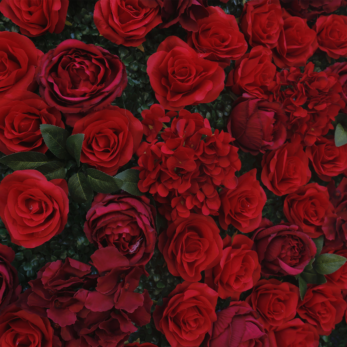 Crveno platno dno simulacija cvijet zid pozadina zid Milano trava dno vjenčanje dekoracija vjenčanje dekoracija