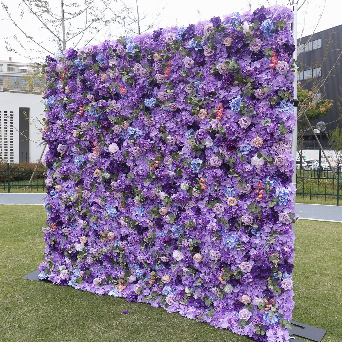 Ljubičasta tkanina dna simulacija cvijet zid pozadinu zid Vjenčanje vjenčanje pozadinu zid