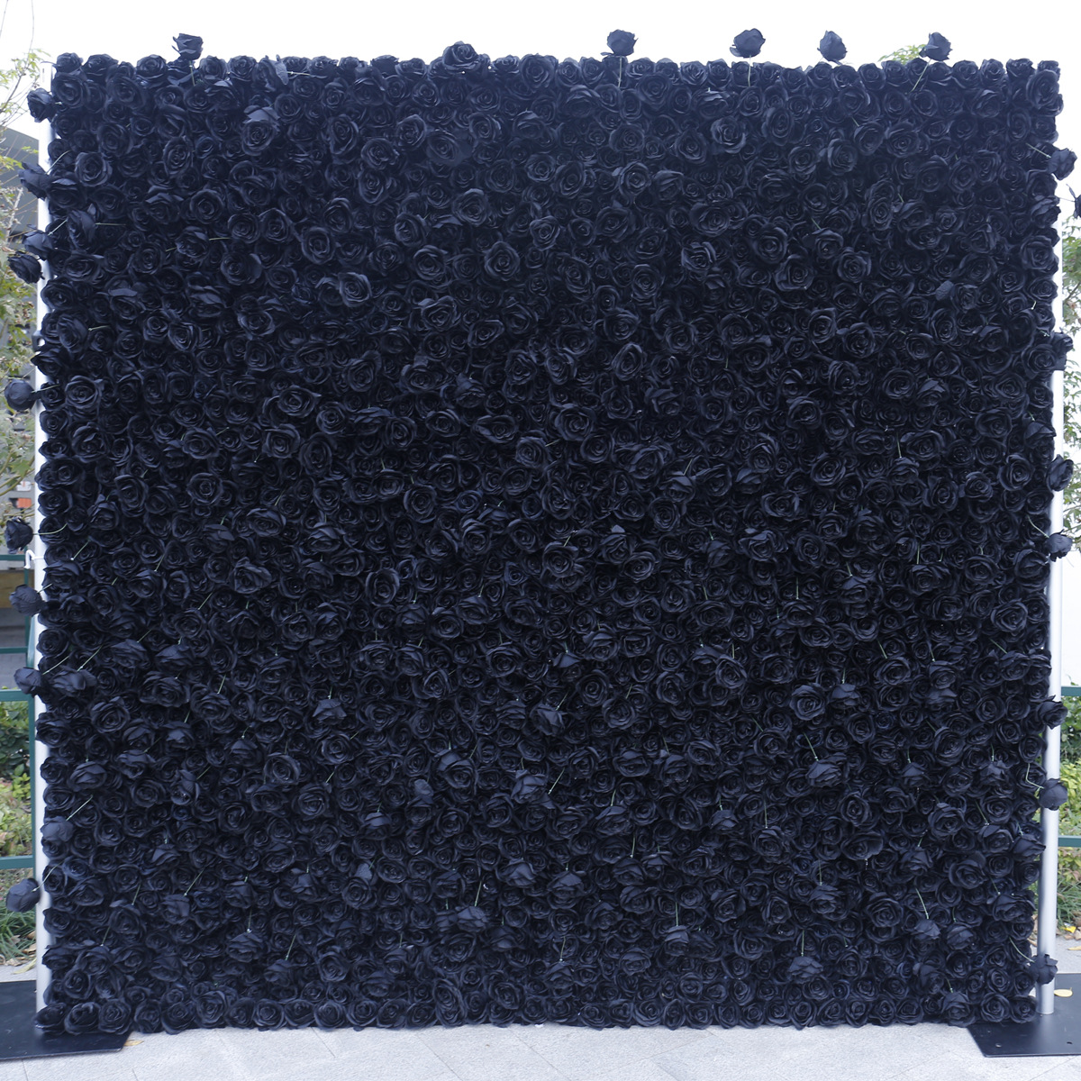 Fekete szövet alsó szimuláció rózsafal háttér fal nagy sűrűségű 5D háromdimenziós szabadtéri tevékenység táj