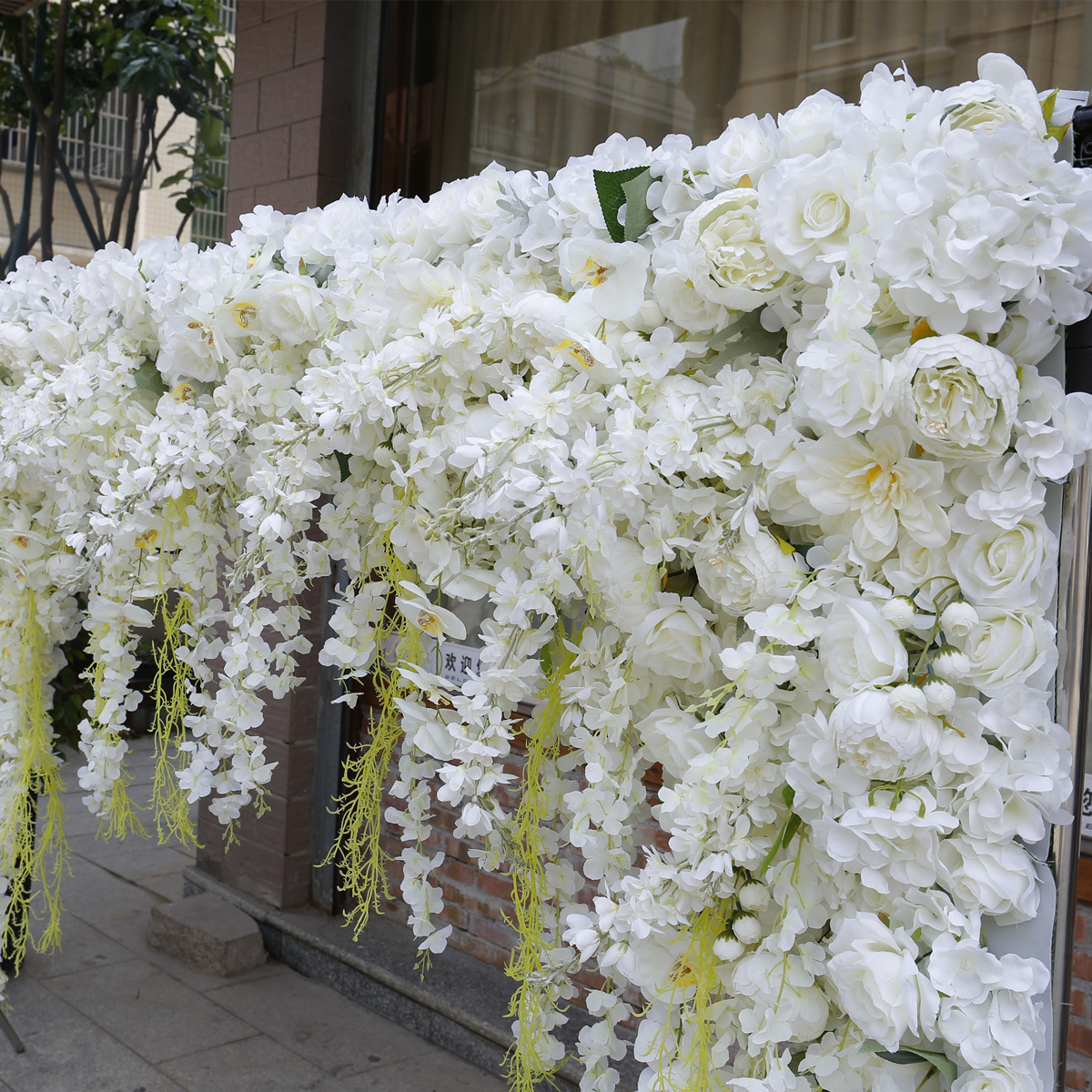 Simulierte Blumen-Wandbehang, Blumenwand, Hotel-Hochzeitslandschaft und Blumendekoration