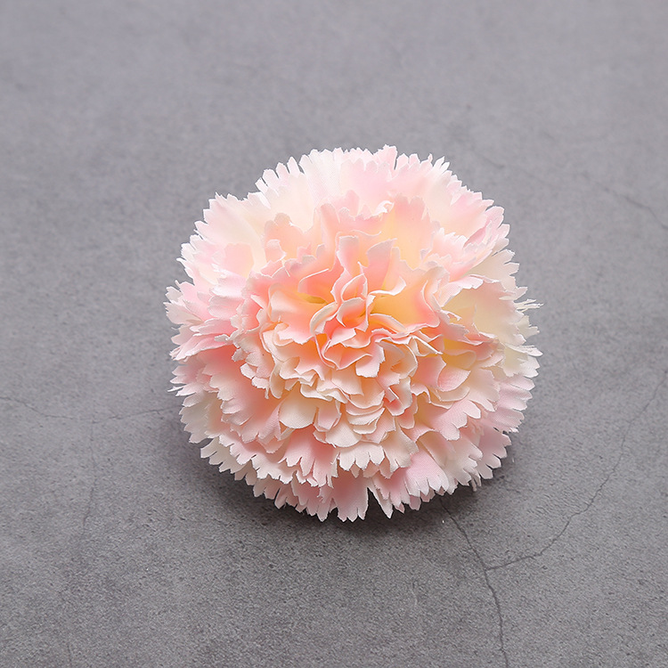 Imitation carnation flowers Mother's Day Teachers'Day gift decoration false flower head wedding silk flower head