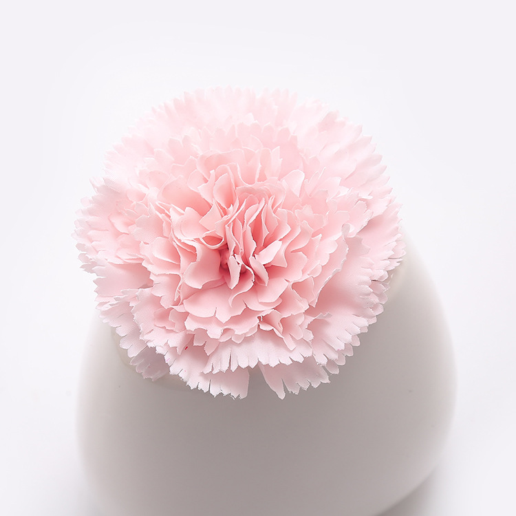 Imitation carnation flowers Mother's Day Teachers'Day gift decoration false flower head wedding silk flower head