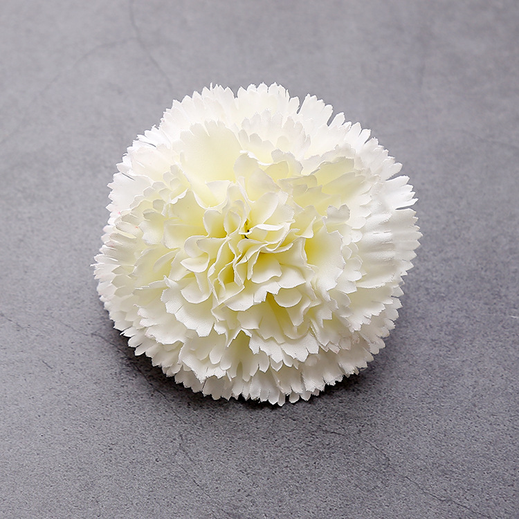 Imitation carnation flowers Mother's Day Teachers'Day gift decoration false flower head wedding silk flower head