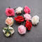 6cm high-end simulation small rose head mini flower gift box cake decoration fake flower DIY silk flower