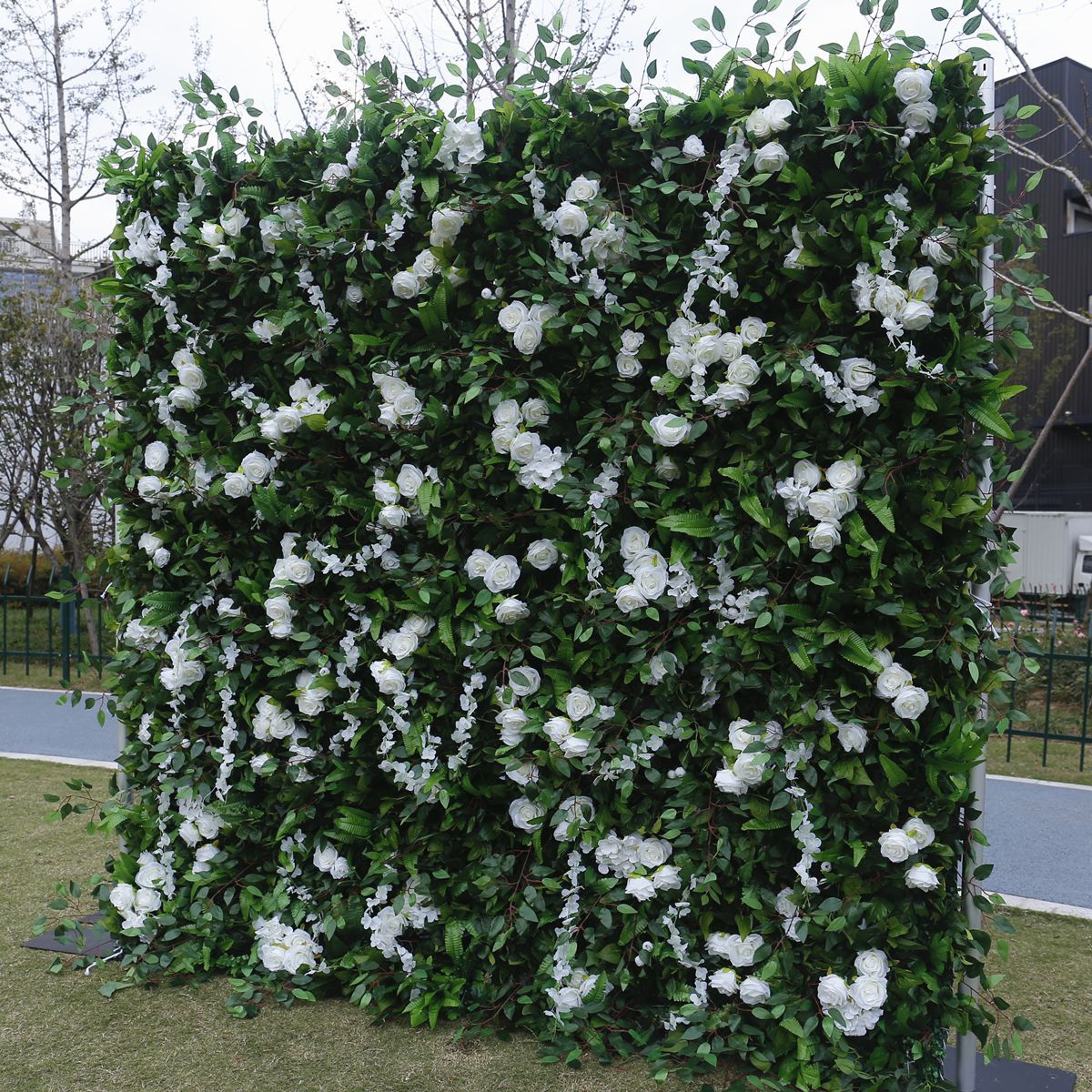 5D 布底シミュレーション植物壁緑の植物壁の背景偽の芝生屋内装飾イメージ壁