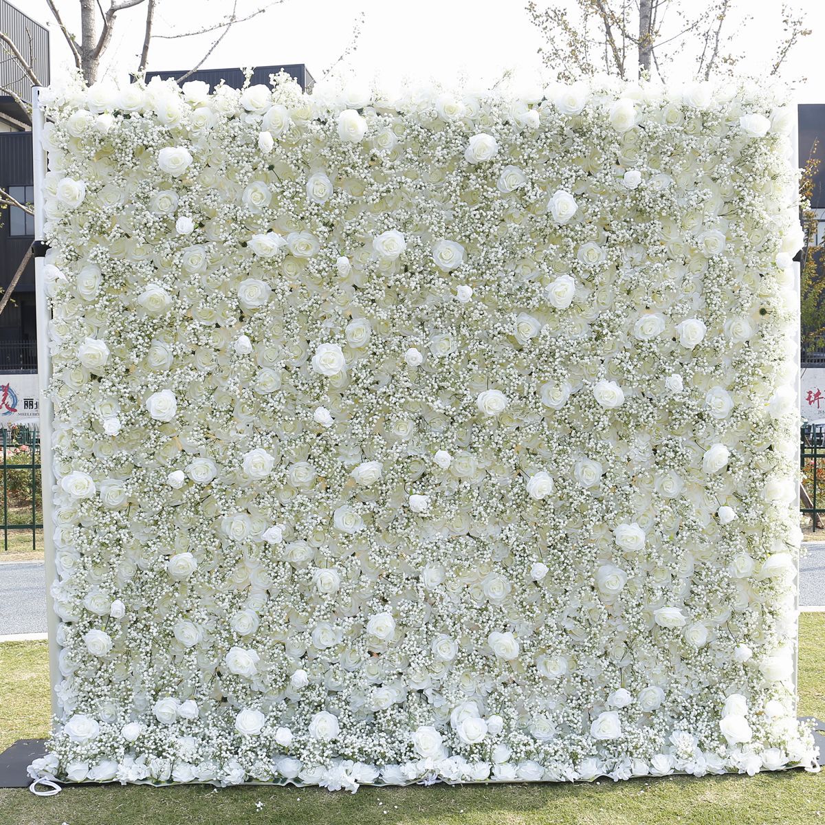 שמיים מלאים בד מדומה פרח קיר רקע קיר תמונה רקע קישוט חתונה קיר