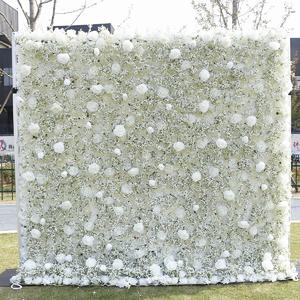 Simulated flower background wall wedding decoration