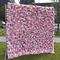 Factory direct sales simulation flower wall fabric pink silk flower wall shop door decoration