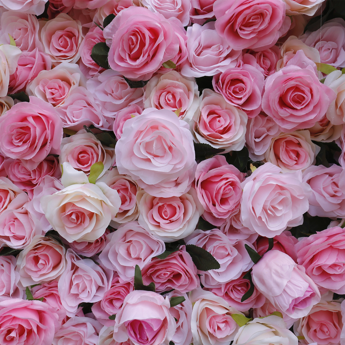 Usine directe vente simulation fleur mur tissu rose siliki fleur mur magasin da decoration