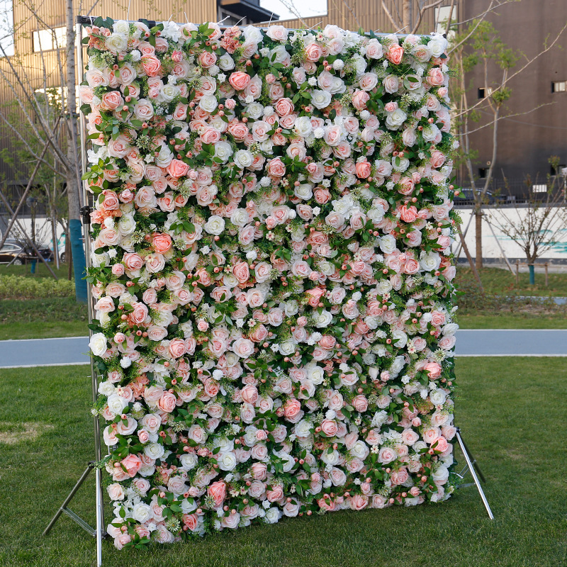 3D-kangas pohjakukkaseinä kukka taide-studion ikkunanäyttö myymälän koristelu häät
