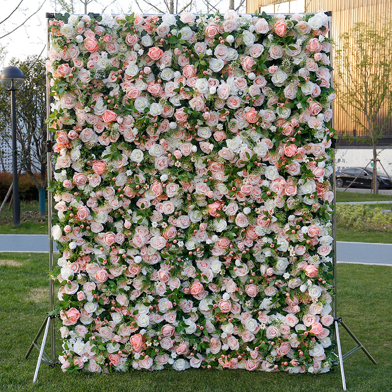 3D בד תחתון פרח קיר פרח אמנות סטודיו חלון תצוגת חלון ראווה קישוט חתונה