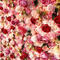 Fabric bottom floral wall outdoor background wedding decoration