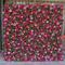 Artificial red peony floral wall wedding decoration