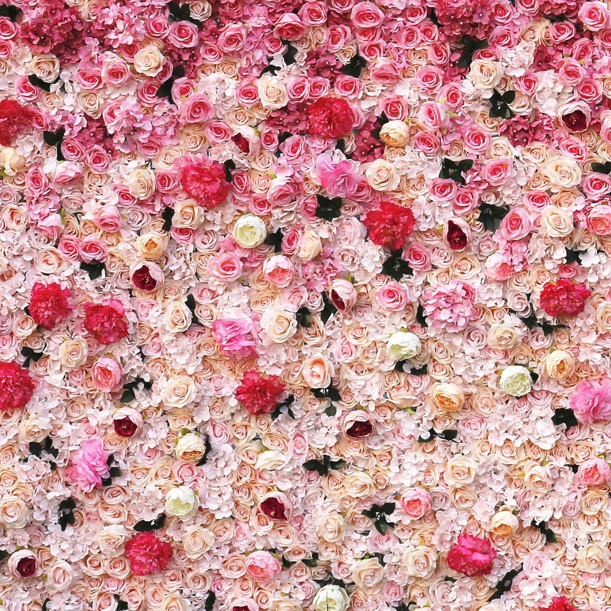 Dégradé 5D tissu bas fleur mur fond mur décoration de mariage activité de plein air décoration fleur mur