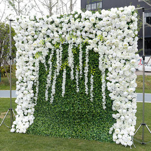 Високоякісна тканина нижньої імітації квіткової стіни, фонової стіни зеленої рослинної стіни весілля та зовнішньої прикраси рослинної стіни