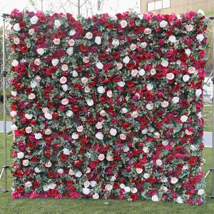 Forest Series 5D Lamba ambanin'ny fampakaram-bady Background Flower Wall Simulation Rose fandaharana