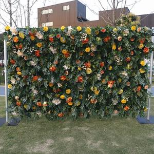 Forest series 5D fabric bottom simulation flower wall background wall outdoor activity celebration scenery wedding wedding decoration wall
