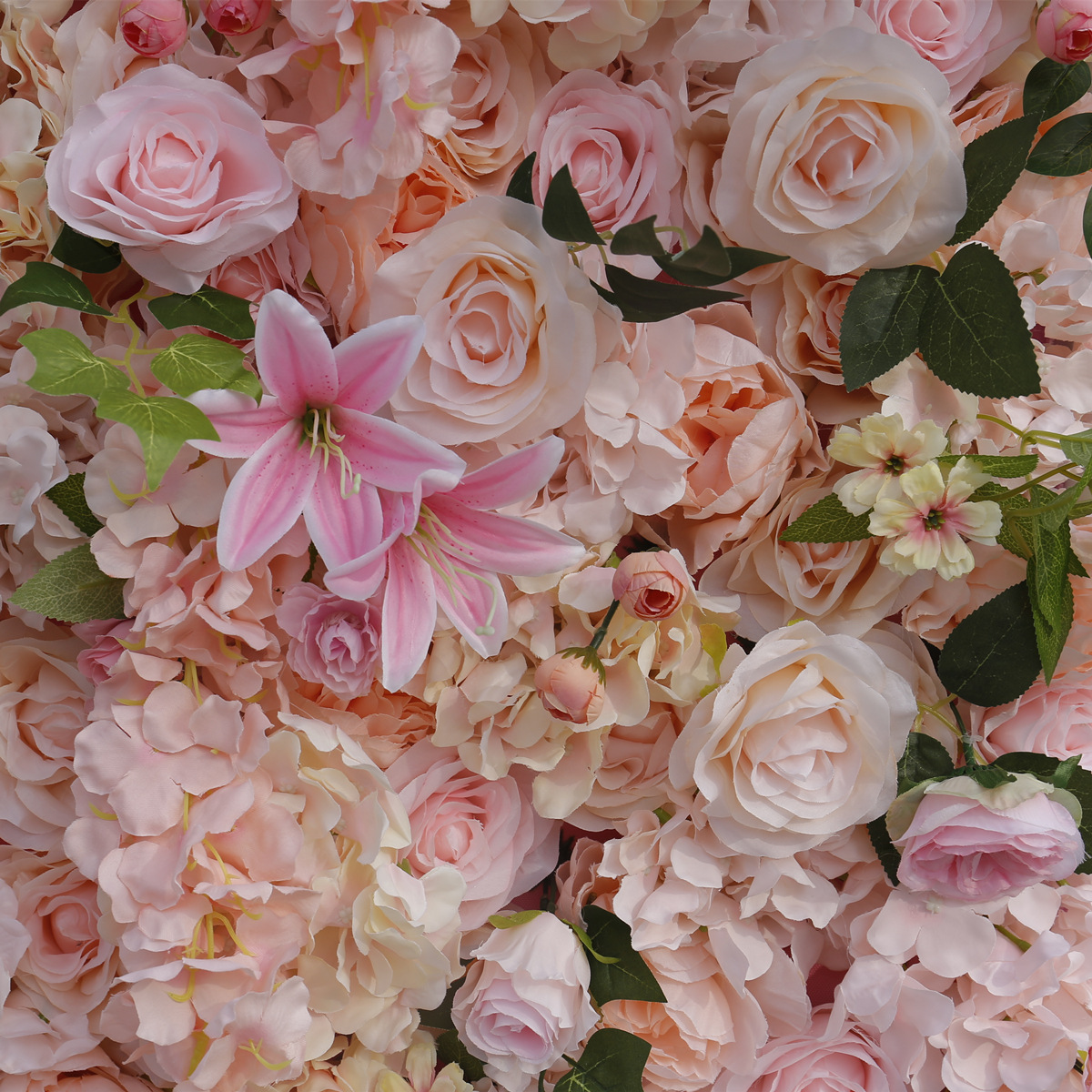 Rosa klut bunn simulering blomst vegg bakgrunnsvegg Amazon utenrikshandel 5D bryllupsmottak dekorasjon