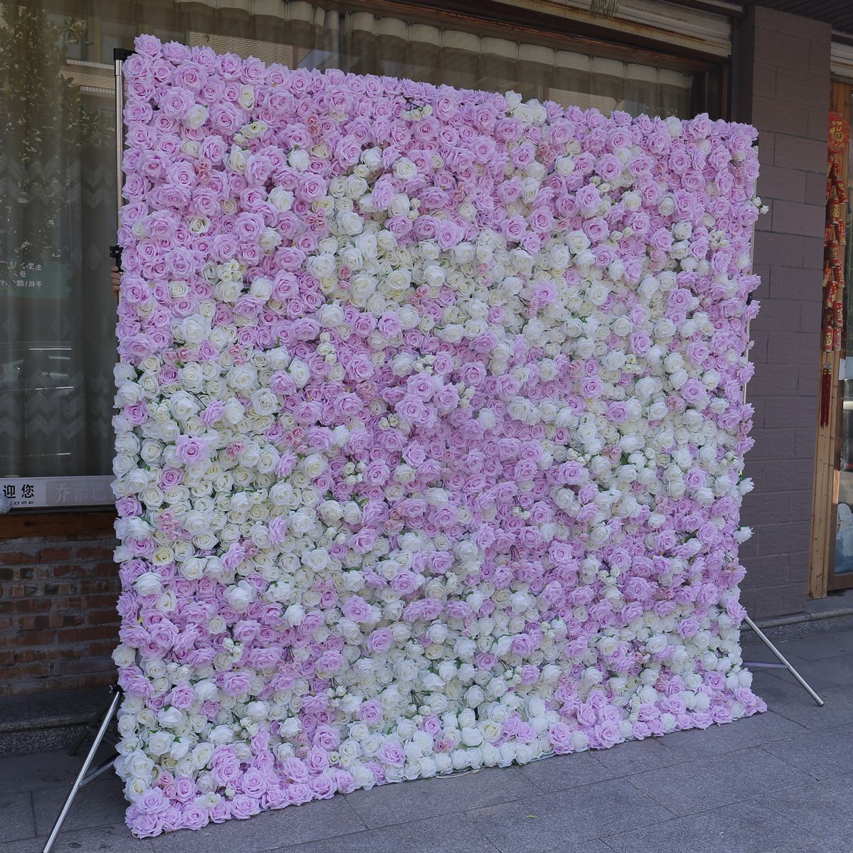 Perete floral simulat cu fundal de pânză perete de fundal 5D tridimensional decorare nuntă recuzită decorare nuntă