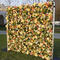 5D fabric bottom flower wall background wall, yellow background wall, wedding decoration, wedding flower wall, flower art