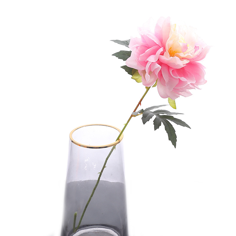 European style simulation single artificial peony flower home vase decorations flower arrangement decoration