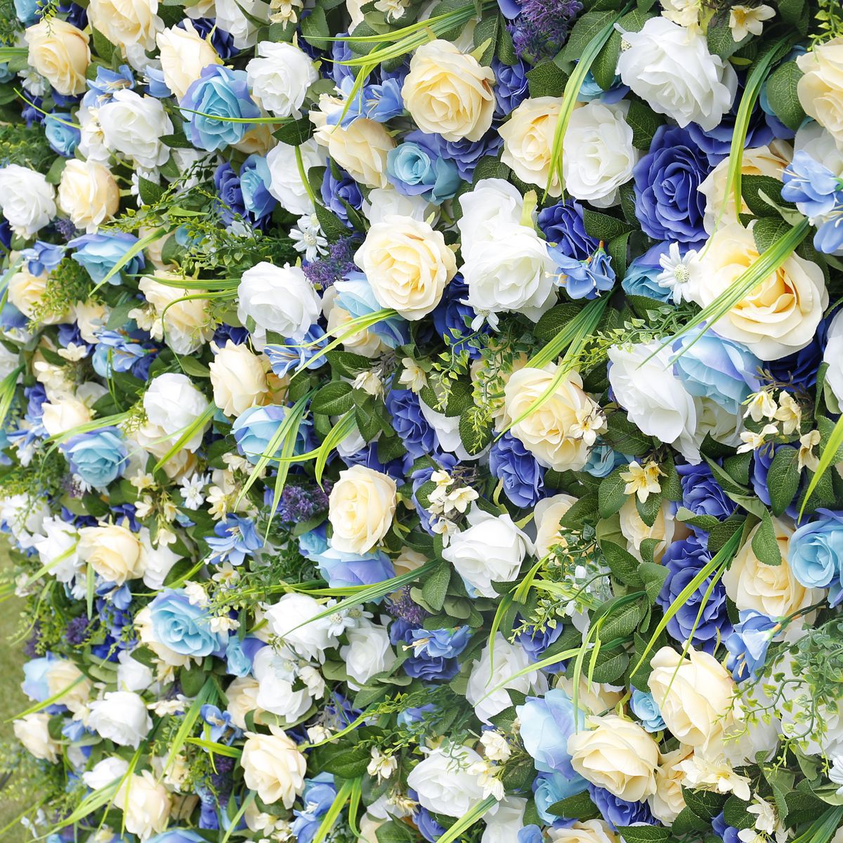 Lesní styl tkanina dno simulace květinová stěna pozadí stěna zelená rostlina stěna venkovní svatební dekorace činnost rozložení květinová stěna