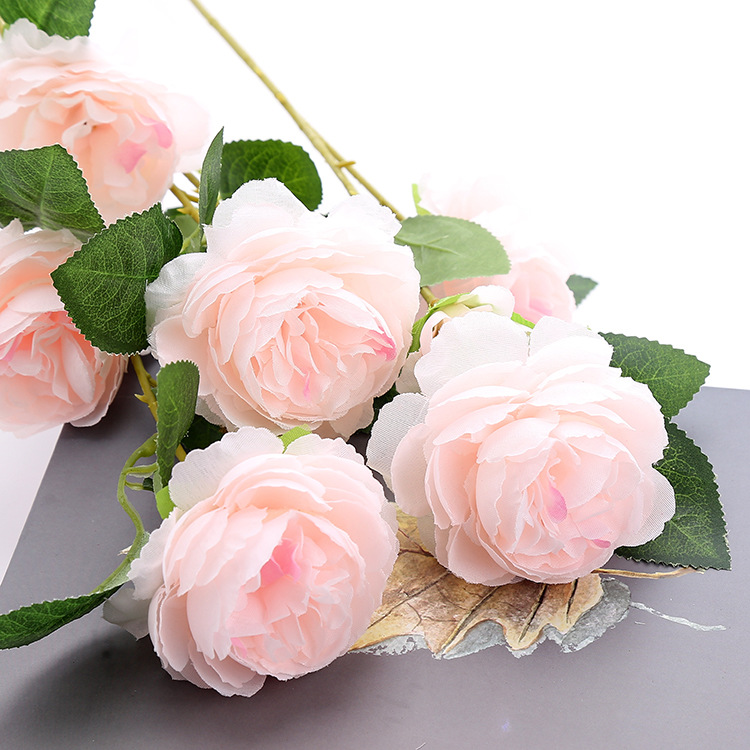 Wedding Road Guide Flower Decoration Props Simulation of Peony Flower Home Dining Table Wedding Artificial Flower Art