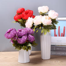 Fabrik direkte salg kunstige blomster af 7 europæisk stil pæon boliginventar spiseborde bryllup dekorationer