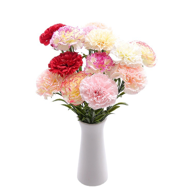 Artificial Single anjer bouquet flower holiday gift