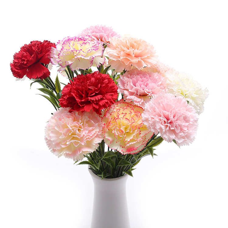 Artificial Single carnation bouquet flower holiday gift