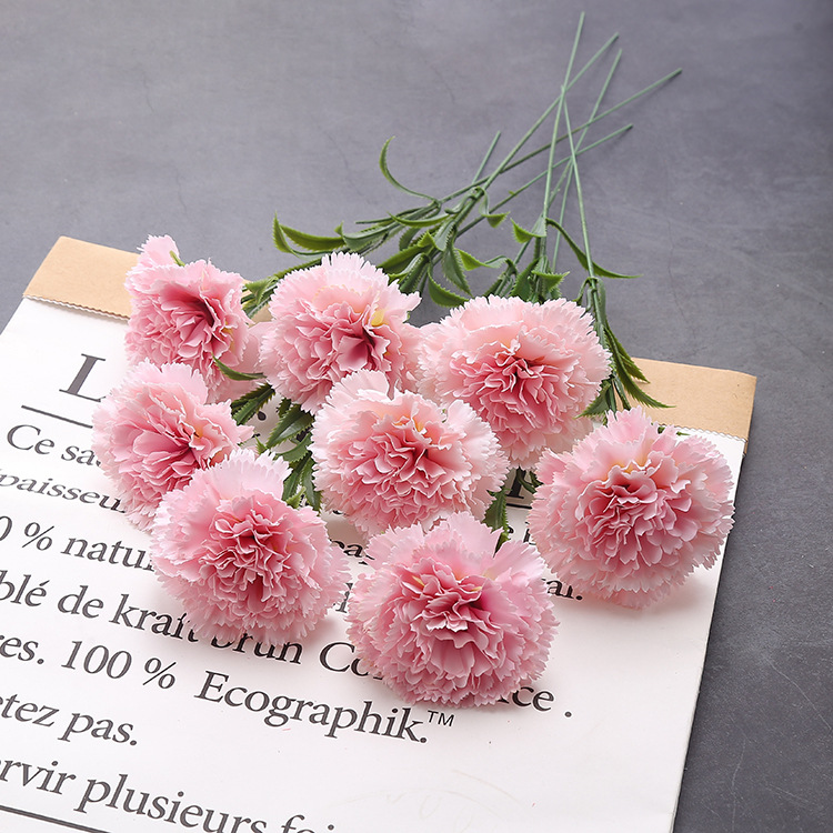  Artificial Single carnation bouquet flower holiday gift 