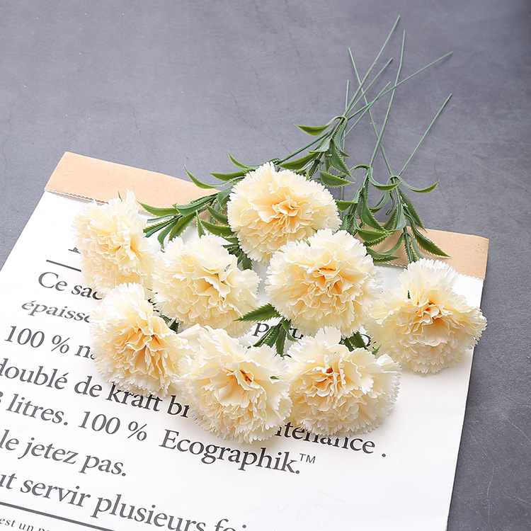 Artificial Single carnation bouquet flower holiday gift