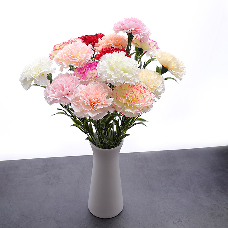 Artificial Single carnation bouquet flower holiday gift