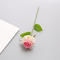 Simulated single rose bouquet flower decoration silk fabric
