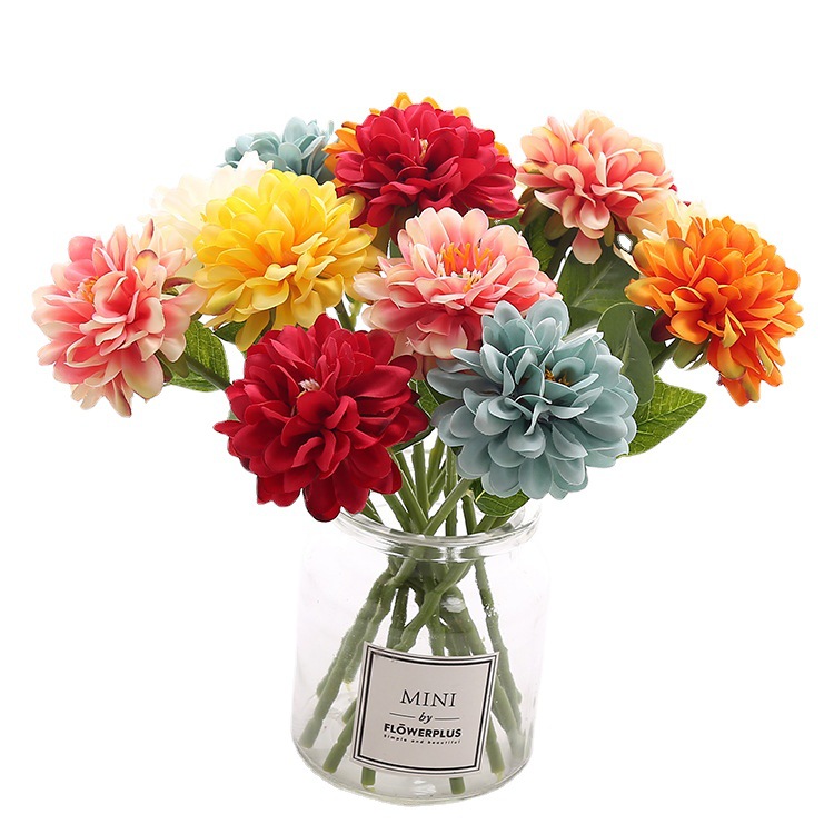 Umjetni božur kratki buket stolna vaza ukras cvjetnog aranžmana
