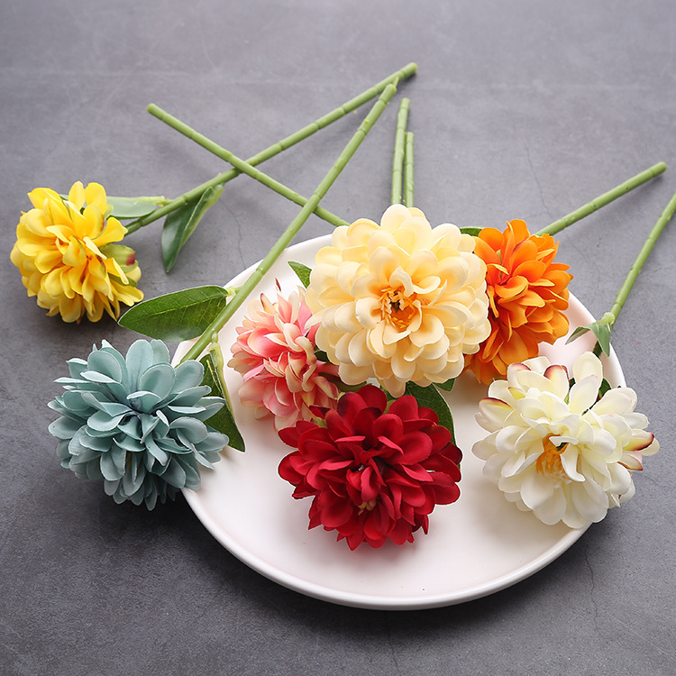 Artificial peony short bouquet table vase flower arrangement decoration