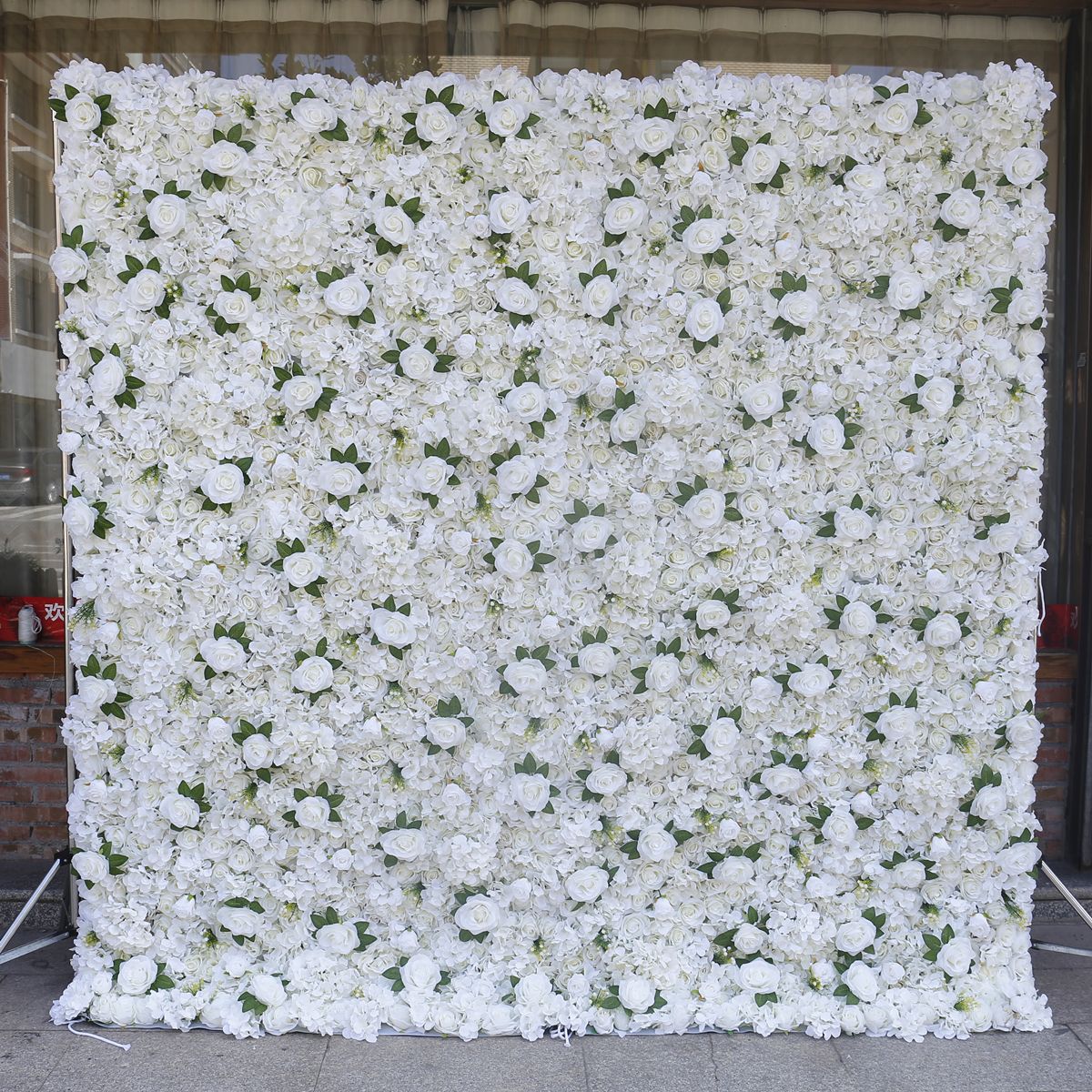 Тканина внизу весілля імітація квітка фон стіна весільні прикраси реквізит штучні квіти та декоративне зображення стіни для скринінгової будівлі