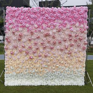 Plasa de flori artificiale trandafir rosu nunta intrare planta perete