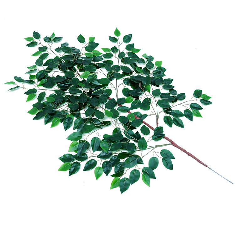 Simulated branches banyan leaves